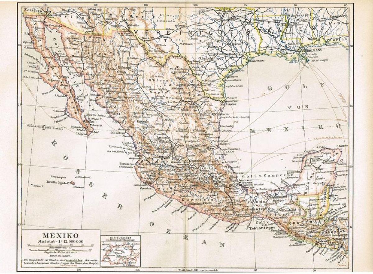 Meksika eski harita