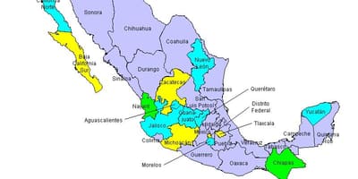 Mexicos haritası Devletleri