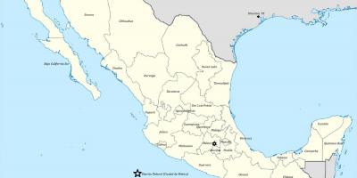 Meksika Devletleri harita