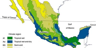 İklim harita Mexico