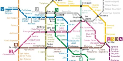 Metro haritası Meksika
