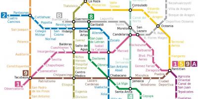 Metro haritası Meksika